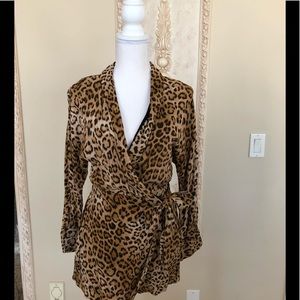 ZARA LEOPARD PRINT ROMPER